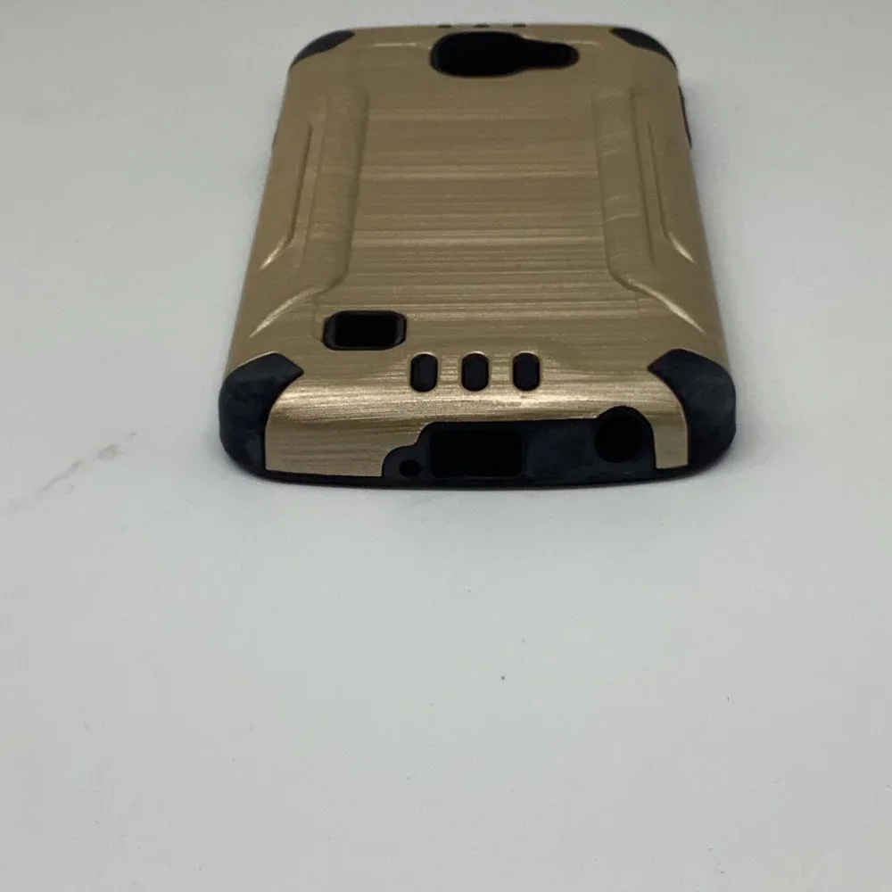 LG Spree‎ Optimus Zone 3 VS425 K4 Shockproof Slim Combat Brushed Phone Case Gold